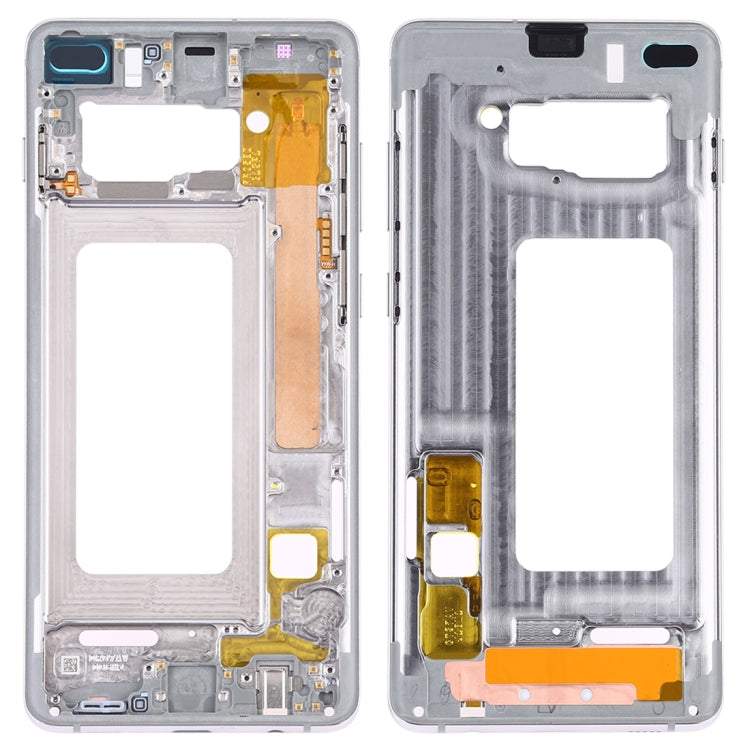 For Samsung Galaxy S10+ Middle Frame Bezel Plate with Side Keys (Silver) - Frame Bezel Plate by PMC Jewellery | Online Shopping South Africa | PMC Jewellery