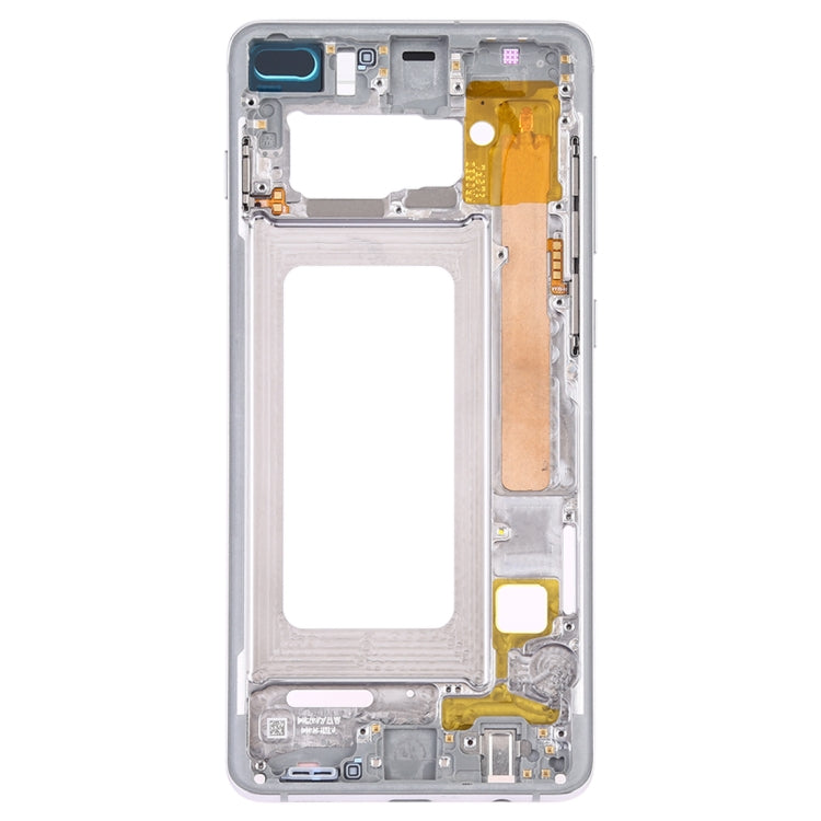 For Samsung Galaxy S10+ Middle Frame Bezel Plate with Side Keys (Silver) - Frame Bezel Plate by PMC Jewellery | Online Shopping South Africa | PMC Jewellery