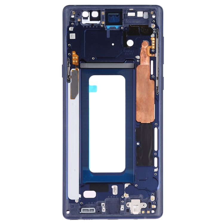 For Samsung Galaxy Note9 SM-N960F/DS, SM-N960U, SM-N9600/DS  Middle Frame Bezel Plate with Side Keys (Blue) - Frame Bezel Plate by PMC Jewellery | Online Shopping South Africa | PMC Jewellery