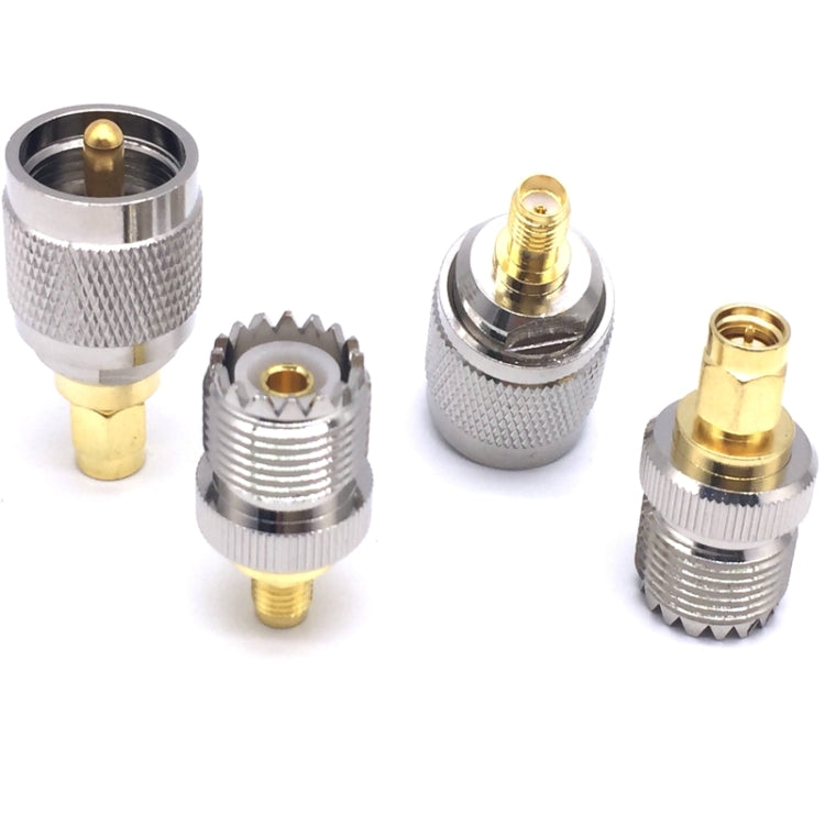 4 PCS / Set UHF PL259 SO239 to SMA Plug RF Connector Test Converter - free shipping - PMC TechLife - Order now!