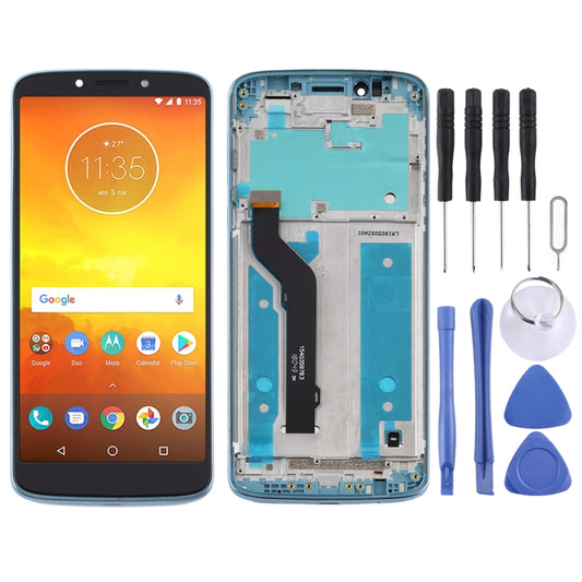 TFT LCD Screen for Motorola Moto E5 Plus Digitizer Full Assembly with Frame(Blue) - LCD Screen by PMC Jewellery | Online Shopping South Africa | PMC Jewellery