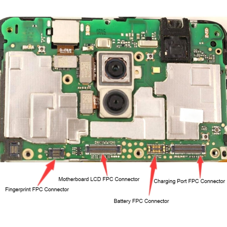 For Huawei P20 10PCS Motherboard LCD Display FPC Connector - FPC Connector by PMC Jewellery | Online Shopping South Africa | PMC Jewellery