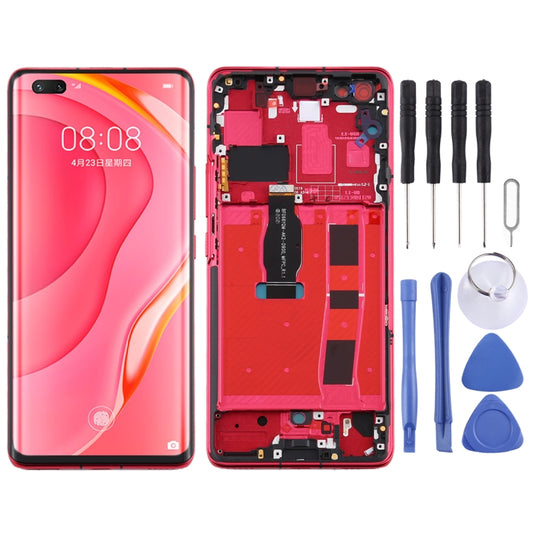 Original OLED LCD Screen for Huawei Nova 7 Pro 5G Digitizer Full Assembly with Frame(Red) - LCD Screen by PMC Jewellery | Online Shopping South Africa | PMC Jewellery