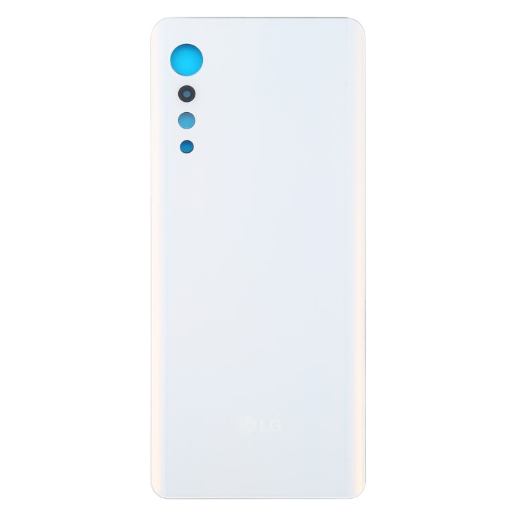 Battery Back Cover for LG Velvet LMG910EMW LM-G910EMW / Velvet 5G LM-G900N LM-G900EM(White) - For LG by PMC Jewellery | Online Shopping South Africa | PMC Jewellery