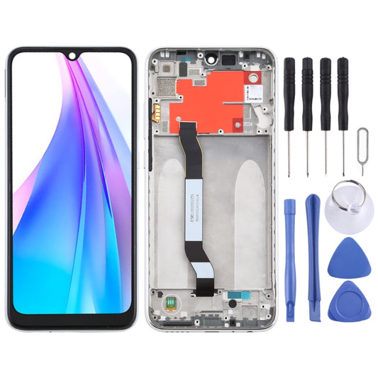 TFT LCD Screen for Xiaomi Redmi Note 8T Digitizer Full Assembly with Frame(Silver) - LCD Screen by PMC Jewellery | Online Shopping South Africa | PMC Jewellery