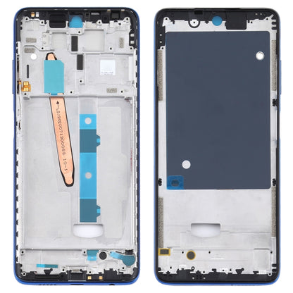 Front Housing LCD Frame Bezel Plate for Xiaomi Poco X3 / Poco X3 NFC M2007J20CG / M2007J20CT(Blue) - LCD Related Parts by PMC Jewellery | Online Shopping South Africa | PMC Jewellery