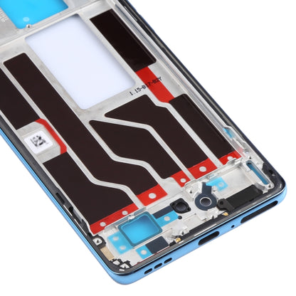 For OPPO Reno5 Pro 5G PDSM00, PDST00, CPH2201 Original Front Housing LCD Frame Bezel Plate (Blue) - Frame Bezel Plate by PMC Jewellery | Online Shopping South Africa | PMC Jewellery