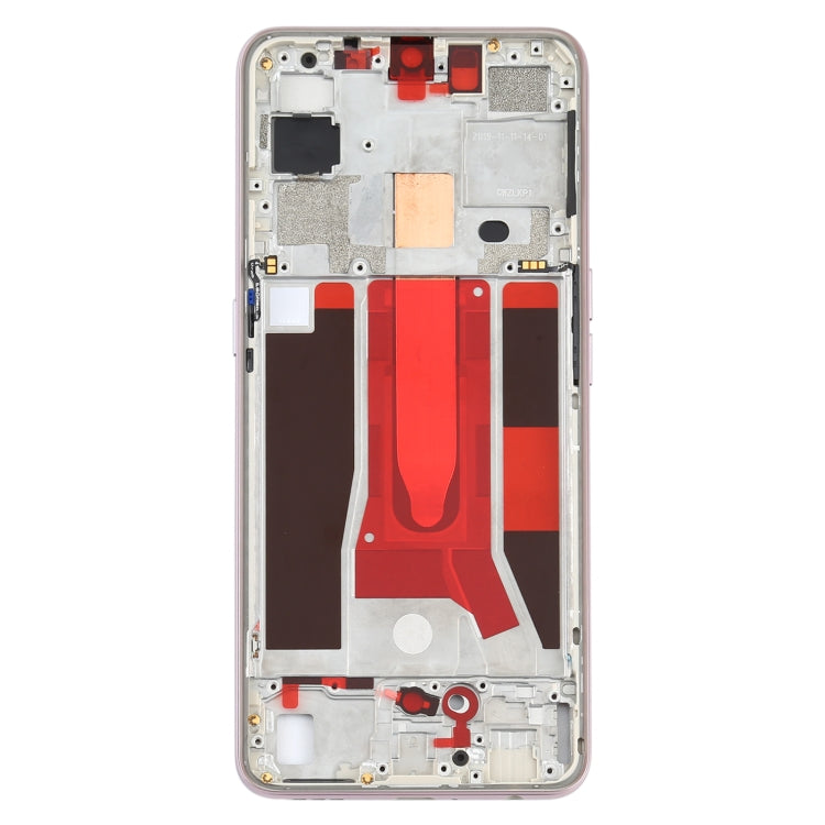 For OPPO Reno3 5G/Reno3 4G PCHM30 CPH2043 Front Housing LCD Frame Bezel Plate (Gold) - Frame Bezel Plate by PMC TechLife | Online Shopping South Africa | PMC TechLife
