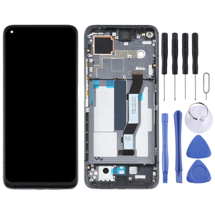 LCD Screen and Digitizer Full Assembly With Frame for Xiaomi Mi 10T Pro 5G / Mi 10T 5G / Redmi K30S M2007J3SC M2007J3SY (Black) - free shipping - PMC TechLife - Order now!