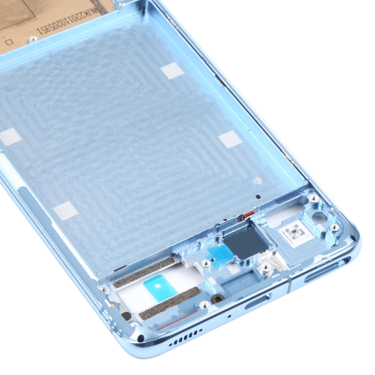 Original Front Housing LCD Frame Bezel Plate for Xiaomi Mi 11 (Blue) - Frame Bezel Plate by PMC Jewellery | Online Shopping South Africa | PMC Jewellery