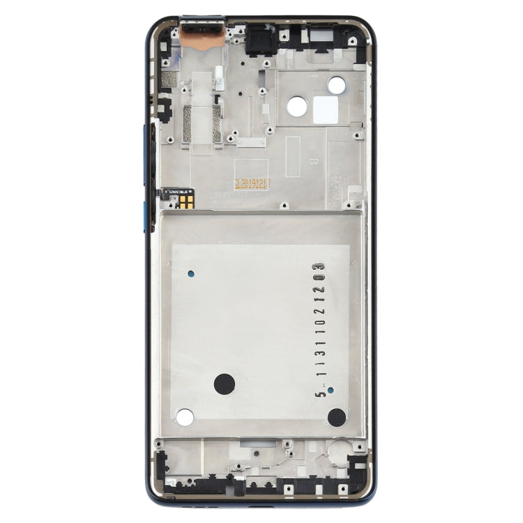 Front Housing LCD Frame Bezel Plate for Motorola One Hyper XT2027 XT2027-1 (Blue) - Frame Bezel Plate by PMC Jewellery | Online Shopping South Africa | PMC Jewellery