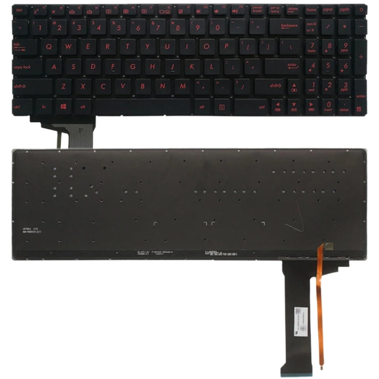 US Version Keyboard with Keyboard Backlight for Asus GL552 GL552J GL552JX GL552V GL552VL GL552VW N552VW N552VX G771JM G771JW(Black) - Replacement Keyboards by PMC TechLife | Online Shopping South Africa | PMC TechLife