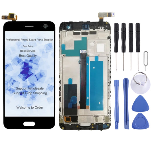 OEM LCD Screen For ZTE Blade V8 BV0800  Digitizer Full Assembly with Frame（Black) - For ZTE by PMC Jewellery | Online Shopping South Africa | PMC Jewellery