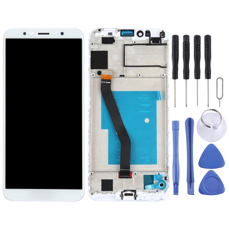 OEM LCD Screen for Huawei Y6 (2018) Digitizer Full Assembly with Frame(White) - LCD Screen by PMC Jewellery | Online Shopping South Africa | PMC Jewellery