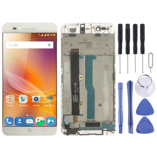 OEM LCD Screen for ZTE Blade A610 / A610C / A612  Digitizer Full Assembly with Frame（White) - For ZTE by PMC Jewellery | Online Shopping South Africa | PMC Jewellery