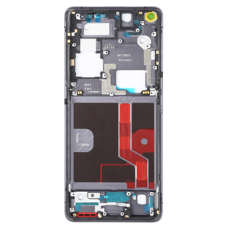 For OPPO Find X2 Pro CPH2025 PDEM30 Original Front Housing LCD Frame Bezel Plate (Black) - Frame Bezel Plate by PMC Jewellery | Online Shopping South Africa | PMC Jewellery