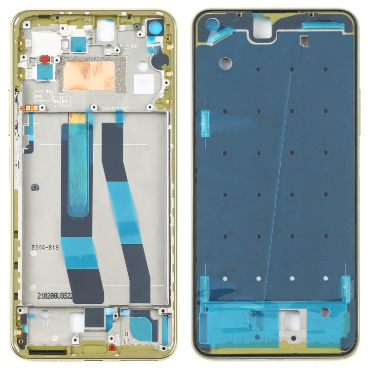 Original Front Housing LCD Frame Bezel Plate for Xiaomi Mi 11 Lite 5G / Mi 11 Youth/11 Lite 5G NE(Yellow) - Frame Bezel Plate by PMC TechLife | Online Shopping South Africa | PMC TechLife