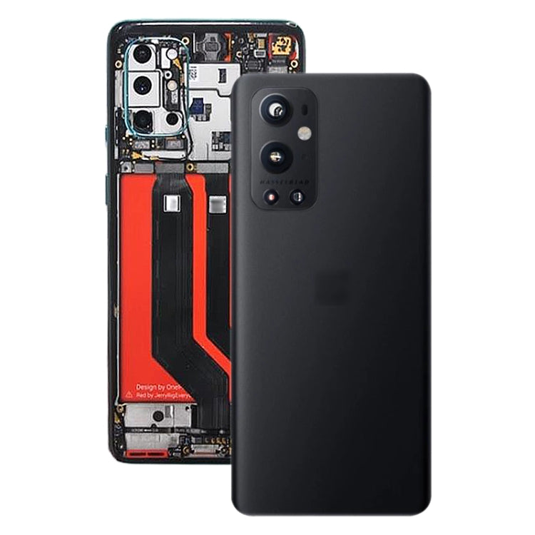 For OnePlus 9 Pro Battery Back Cover With Camera Lens (Black) - Back Cover by PMC Jewellery | Online Shopping South Africa | PMC Jewellery