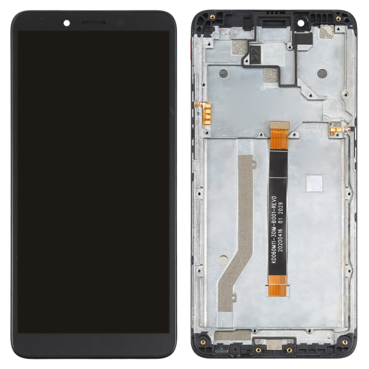 LCD Screen and Digitizer Full Assembly with Frame for Nokia C3(Black) - LCD Screen by PMC Jewellery | Online Shopping South Africa | PMC Jewellery