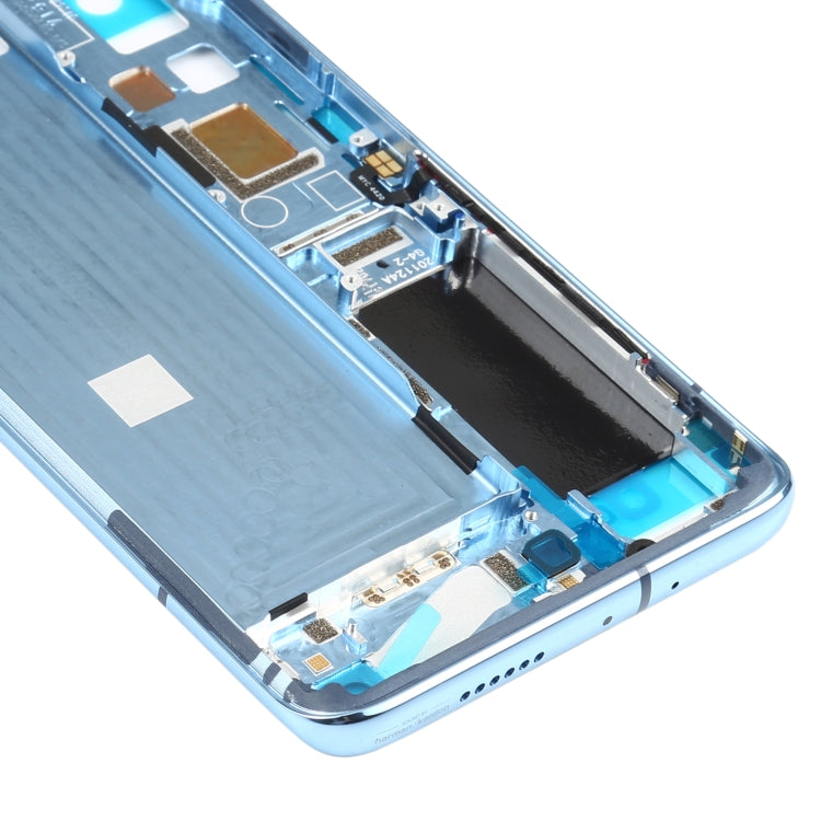 Original Front Housing LCD Frame Bezel Plate for Xiaomi Mi 10S(Blue) - Frame Bezel Plate by PMC Jewellery | Online Shopping South Africa | PMC Jewellery