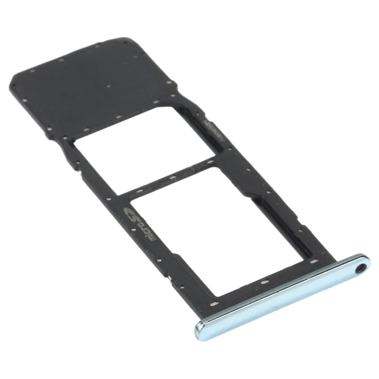 SIM Card Tray + Micro SD Card Tray for LG K61 LMQ630EAW, LM-Q630 (Blue) - For LG by PMC TechLife | Online Shopping South Africa | PMC TechLife | Buy Now Pay Later Mobicred