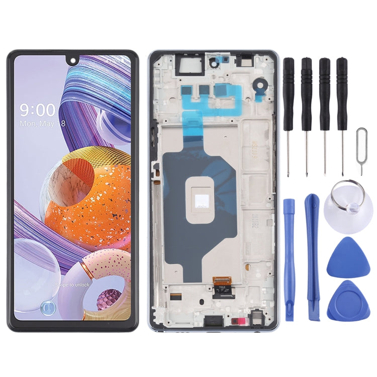 Original LCD Screen for LG Stylo 6 / K71 LMQ730TM LM-Q730TM LMQ730HA LM-Q730HA Digitizer Full Assembly with Frame (Black) - free shipping - PMC TechLife - Order now!