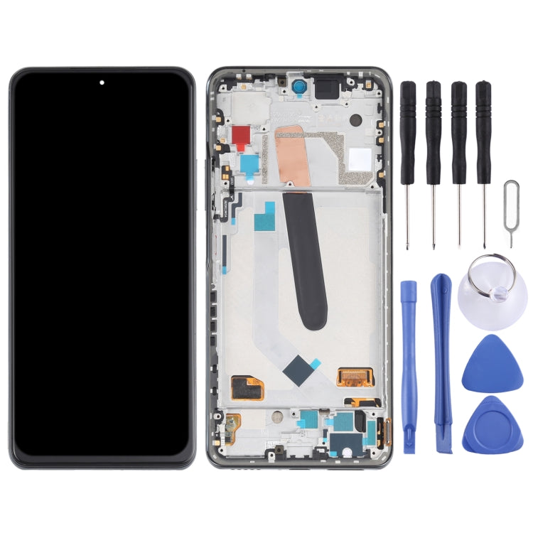 AMOLED Material Original LCD Screen and Digitizer Full Assembly With Frame for Xiaomi Redmi K40 / Redmi K40 Pro / Redmi K40 Pro+ / Mi 11i / Poco F3 / M2012K11AC M2012K11C M2012K11AG M2012K11G(Black) - free shipping - PMC TechLife - Order now!