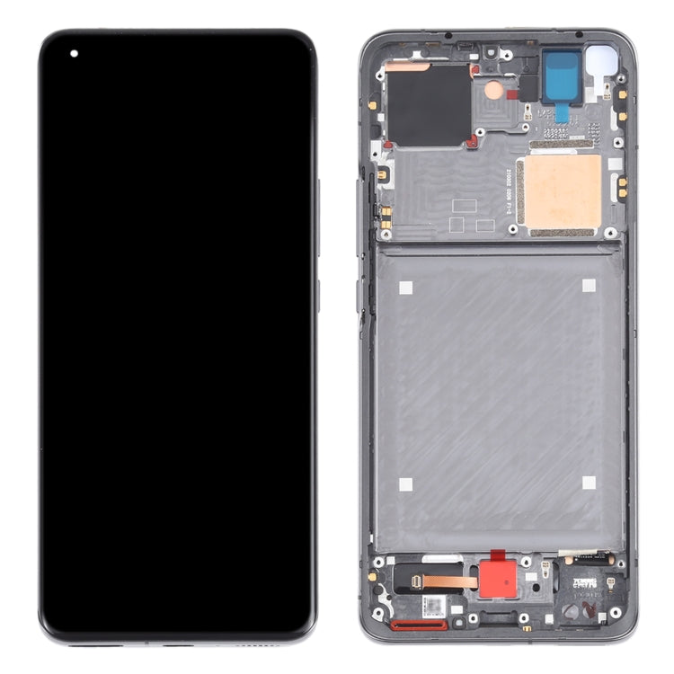 Original AMOLED Material LCD Screen and Digitizer Full Assembly With Frame for Xiaomi Mi 11 Ultra / Mi 11 Pro M2102K1G M2102K1C M2102K1AC(Black) - LCD Screen by PMC Jewellery | Online Shopping South Africa | PMC Jewellery