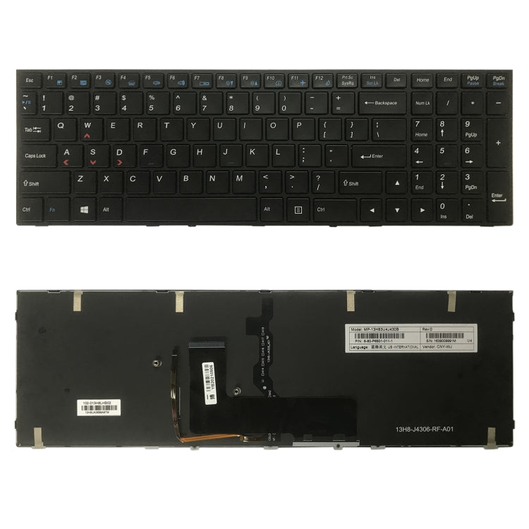 US Version Keyboard With Back Light for Hasee Z7M Z7-KP7GS ZX7-CP5S2 Z7M-CT7GS Z7M-KP7G1 Z7M-KP5GS K690E - Replacement Keyboards by PMC TechLife | Online Shopping South Africa | PMC TechLife