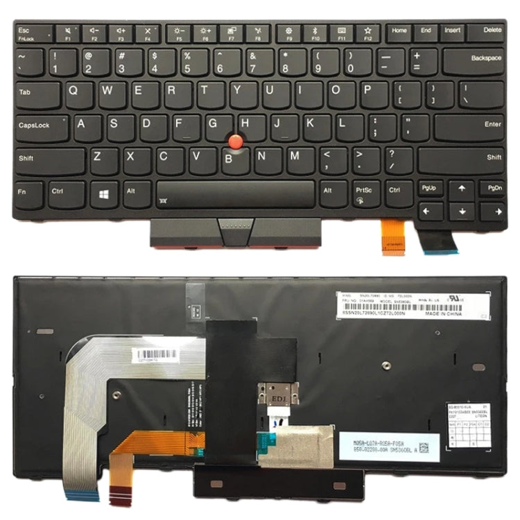 US Version Keyboard With Back Light for Lenovo Thinkpad T470 T480 A475 A485 - Replacement Keyboards by PMC TechLife | Online Shopping South Africa | PMC TechLife