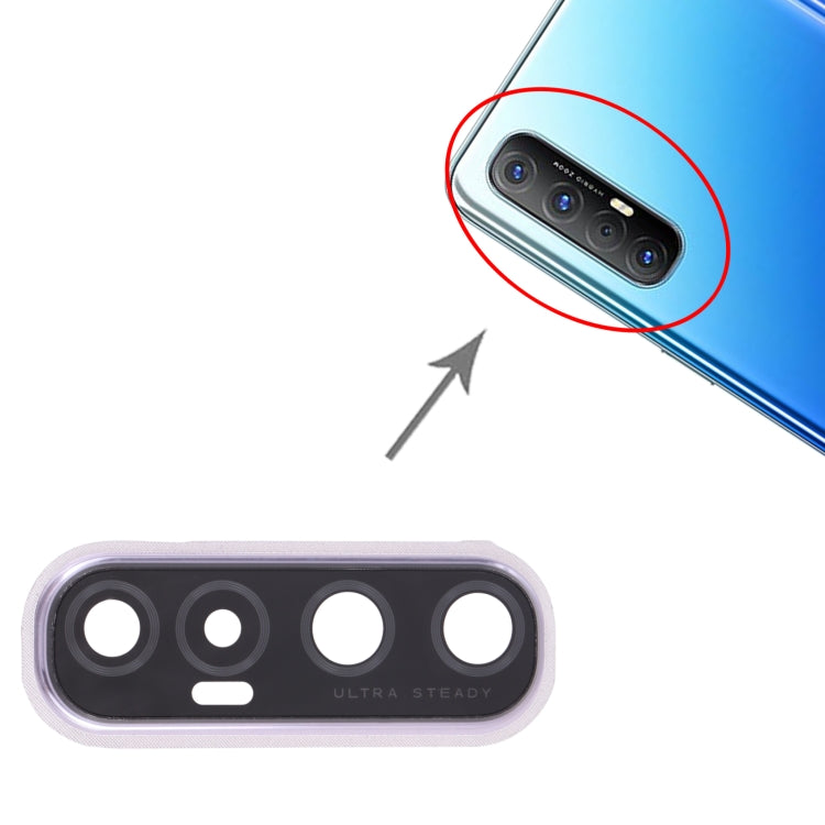 For OPPO Reno3 Pro 5G PCRM00, PCRT00, CPH2009 / Reno3 Pro 4G CPH2035, CPH2037, CPH2036  Camera Lens Cover (White) - Camera Series by PMC TechLife | Online Shopping South Africa | PMC TechLife | Buy Now Pay Later Mobicred