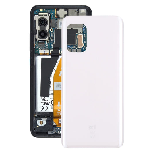 Glass Battery Back Cover with Adhesive for Asus Zenfone 8 ZS590KS(White) - Back Cover by PMC Jewellery | Online Shopping South Africa | PMC Jewellery