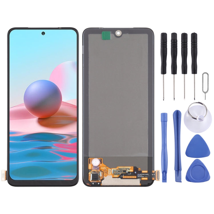 OLED Material LCD Screen and Digitizer Full Assembly for Xiaomi Redmi Note 10 4G / Redmi Note 10S / Redmi Note 11 SE India / Poco M5s  M2101K7BG, M2101K7BI, M2101K7BNY, M2101K7BL, M2101K7AI, M2101K7AG - free shipping - PMC TechLife - Order now!