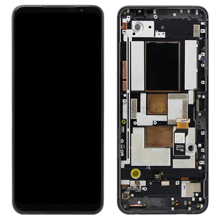 Original AMOLED LCD Screen for Asus ROG Phone 5 ZS673KS 1B048IN I005DB I005DA Digitizer Full Assembly with Frame（Black) - LCD Screen by PMC Jewellery | Online Shopping South Africa | PMC Jewellery