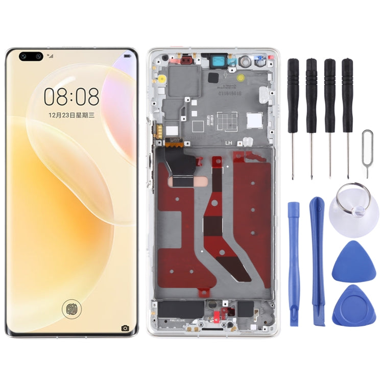 LCD Screen and Digitizer Full Assembly With Frame for Huawei Nova 8 Pro 5G(Silver) - LCD Screen by PMC Jewellery | Online Shopping South Africa | PMC Jewellery