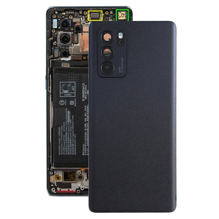 For OPPO Reno6 Pro 5G PEPM00, CPH2249 Original Battery Back Cover (Black) - Back Cover by PMC Jewellery | Online Shopping South Africa | PMC Jewellery