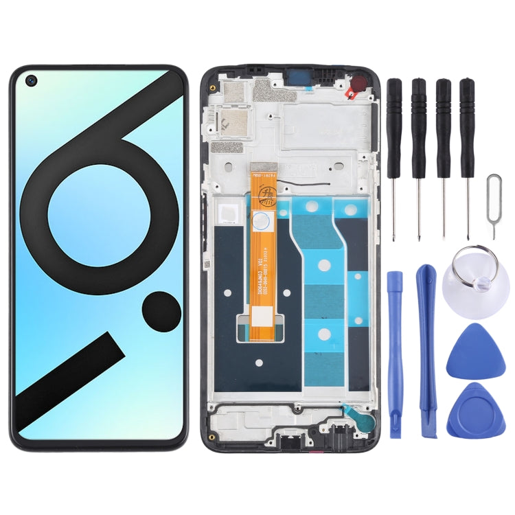 LCD Screen and Digitizer Full Assembly with Frame for OPPO Realme 6i (India) / Realme 6s / Realme Narzo RMX2002 - free shipping - PMC TechLife - Order now!