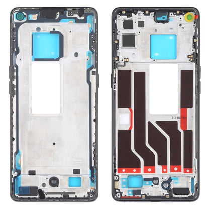 For OPPO Realme X7 Pro Ultra Original Front Housing LCD Frame Bezel Plate (Black) - Frame Bezel Plate by PMC Jewellery | Online Shopping South Africa | PMC Jewellery