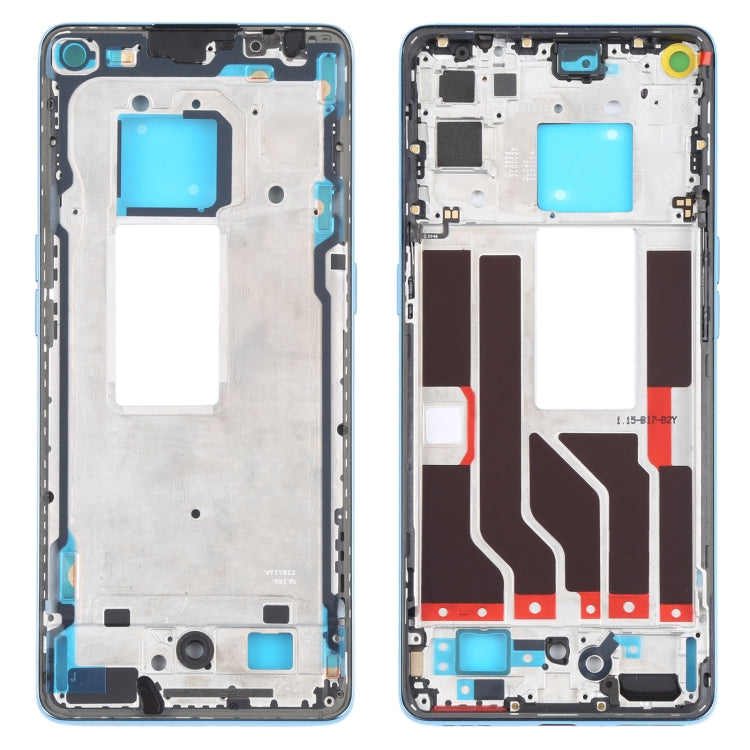 For OPPO Realme X7 Pro Ultra Original Front Housing LCD Frame Bezel Plate (Blue) - Frame Bezel Plate by PMC Jewellery | Online Shopping South Africa | PMC Jewellery