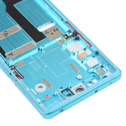 Original Front Housing LCD Frame Bezel Plate for TCL 20 Pro 5G (Blue) - For TCL by PMC Jewellery | Online Shopping South Africa | PMC Jewellery