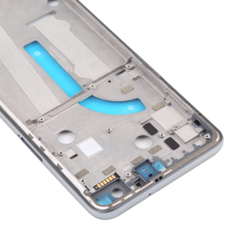 Original Front Housing LCD Frame Bezel Plate for Motorola Moto G100 XT2125 XT2125-4 (Silver) - Frame Bezel Plate by PMC Jewellery | Online Shopping South Africa | PMC Jewellery