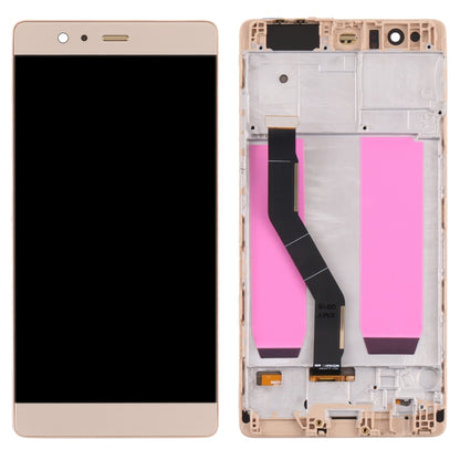 OLED LCD Screen for Huawei P9 Plus Digitizer Full Assembly with Frame(Gold) - LCD Screen by PMC Jewellery | Online Shopping South Africa | PMC Jewellery