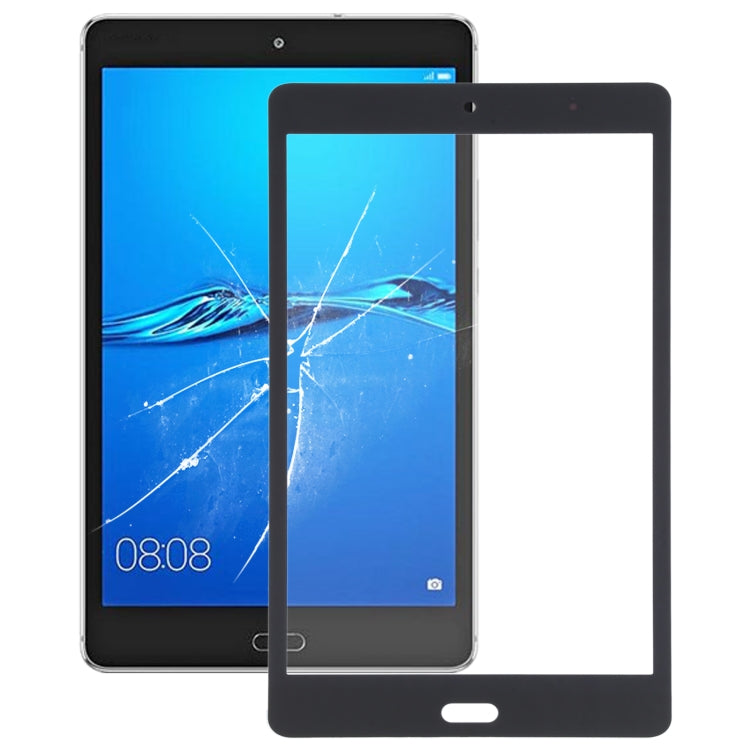 For Huawei MediaPad M3 Lite 8.0 CPN-W09 CPN-AL00 Front Screen Outer Glass Lens (Black) - Outer Glass Lens by PMC Jewellery | Online Shopping South Africa | PMC Jewellery