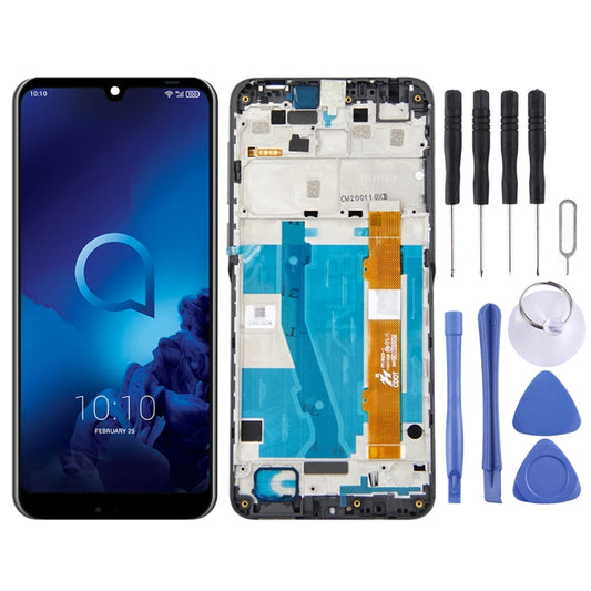 LCD Screen and Digitizer Full Assembly with Frame for Alcatel 3 / 3L 2019 OT-5053 5053K(Black) - LCD Screen by PMC Jewellery | Online Shopping South Africa | PMC Jewellery