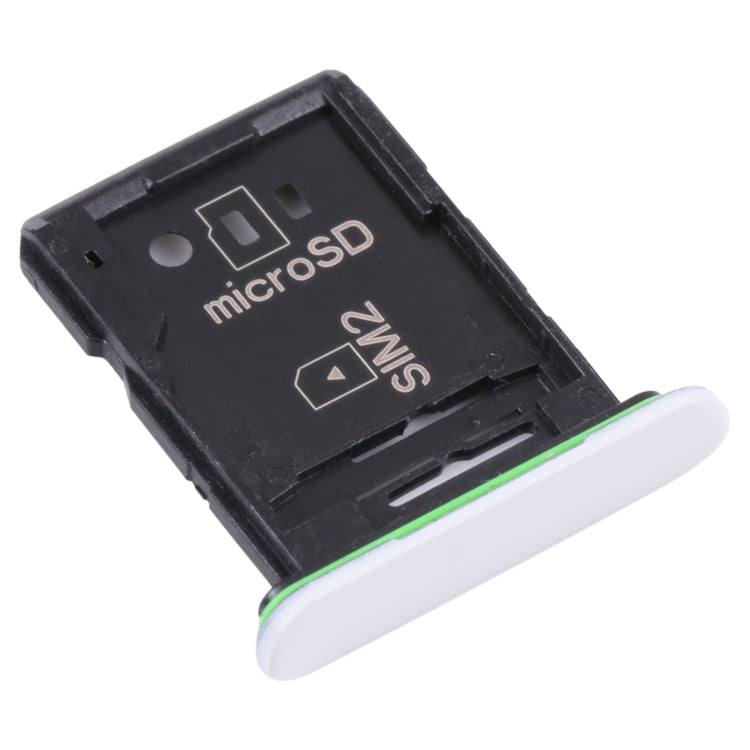 Original SIM Card Tray + SIM Card Tray / Micro SD Card Tray for Sony Xperia 10 III(White) - free shipping - PMC TechLife - Order now!