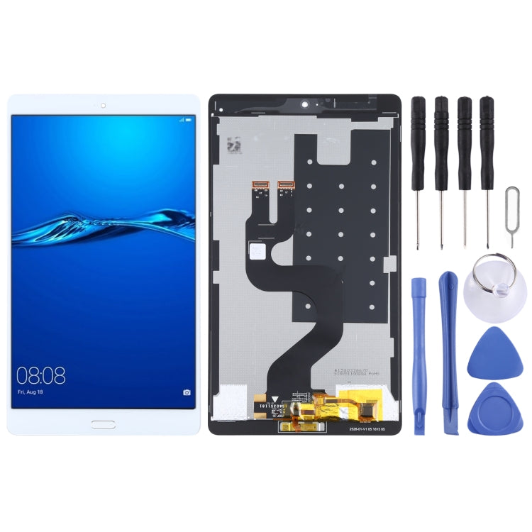 Original LCD Screen for Huawei MediaPad M3 8.4 BTV-W09/BTV-DL09 Digitizer Full Assembly with Fingerprint (White) - free shipping - PMC TechLife - Order now!