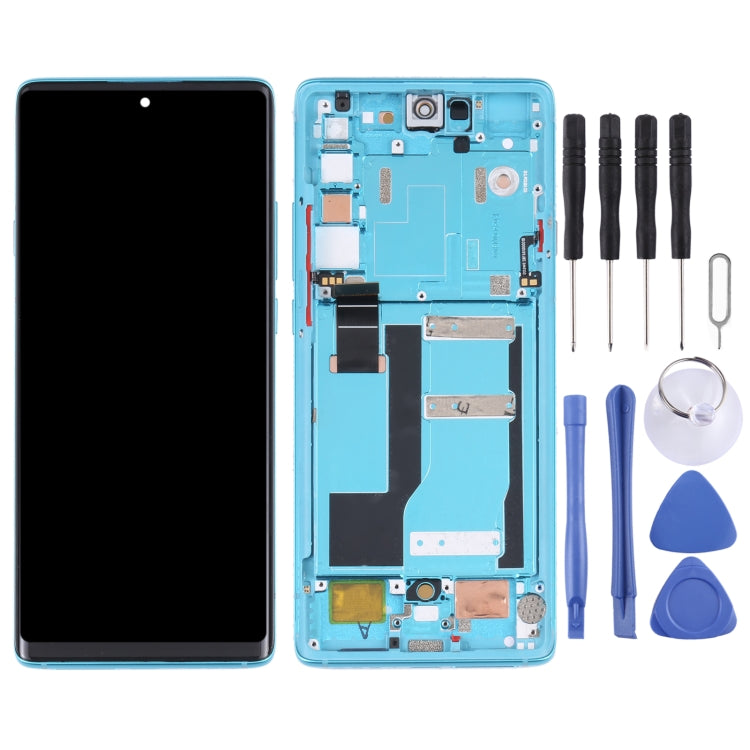 Original LCD Screen for TCL 20 Pro 5G T810H Digitizer Full Assembly with Frame (Blue) - For TCL by PMC Jewellery | Online Shopping South Africa | PMC Jewellery