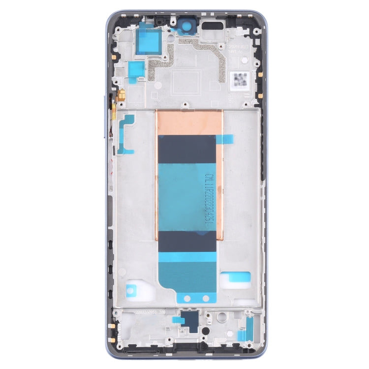 Front Housing LCD Frame Bezel Plate for Xiaomi Redmi K40S / Poco F4(Blue) - Frame Bezel Plate by PMC Jewellery | Online Shopping South Africa | PMC Jewellery