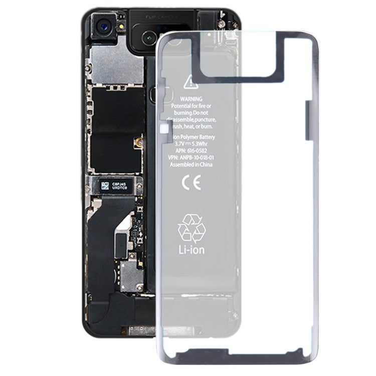 Transparent Battery Back Cover with Adhesive for Asus Zenfone 6 ZS630KL(Transparent) - Back Cover by PMC TechLife | Online Shopping South Africa | PMC TechLife | Buy Now Pay Later Mobicred