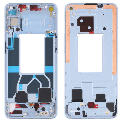 For OPPO Reno6 5G PEQM00 CPH2251 Original Front Housing LCD Frame Bezel Plate (Blue) - Frame Bezel Plate by PMC Jewellery | Online Shopping South Africa | PMC Jewellery